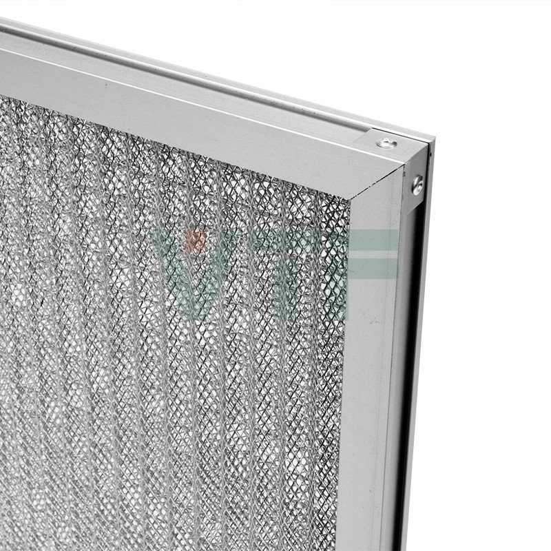 Filtro de malha metálica com estrutura de liga de alumínio pré-filtro para sistema HVAC