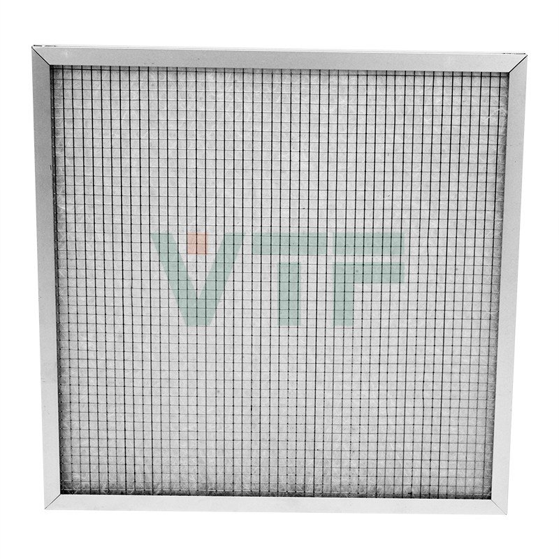 Filtro de ar HVAC de malha de metal lavável de eficiência primária