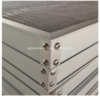 Filtro de malha metálica com estrutura de liga de alumínio pré-filtro para sistema HVAC
