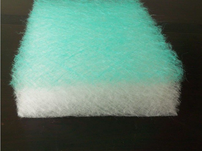 Meio de filtro de ar para cabine de pintura de fibra de vidro