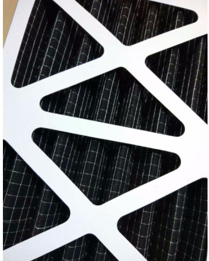 Filtro de carvão ativado de papelão G4 Pré-filtro de carbono plissado
