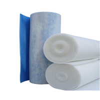 Meio de filtro de poliéster azul e branco/meio de filtro de pré-eficiência